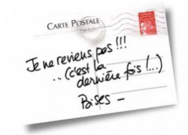 je ne reviens pas